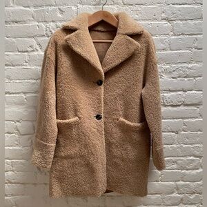 ZARA Studio Reversible 100% Sheepskin Coat Size M/L